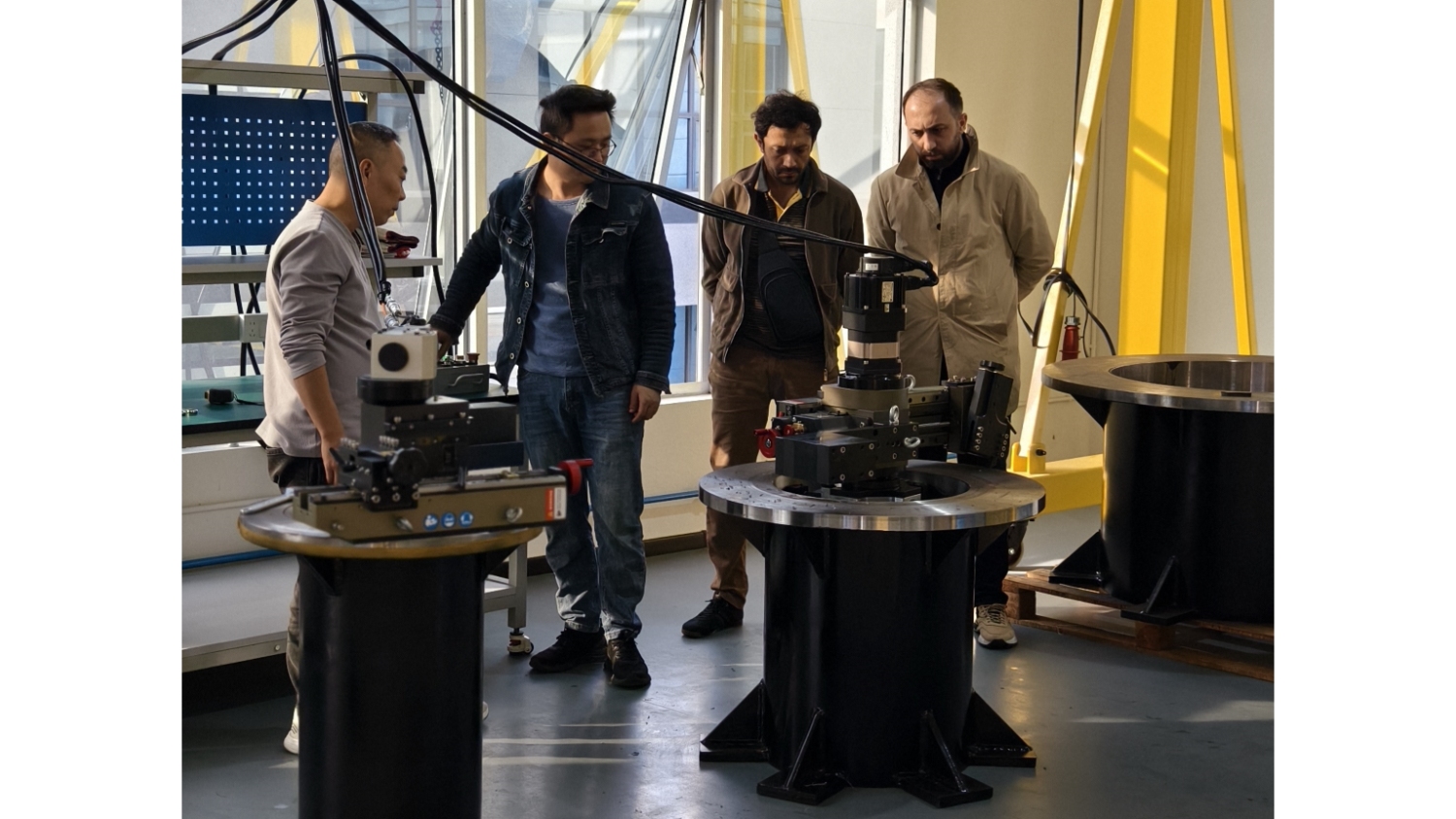 3 metrelik flanş yüzey işleme makinesi