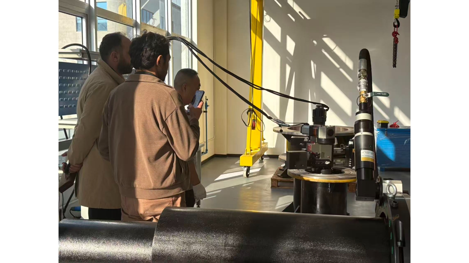 3 metrelik flanş yüzey işleme makinesi