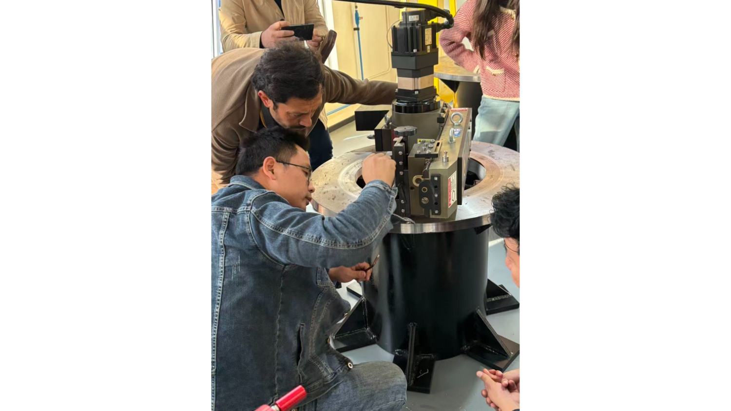 3 metrelik flanş yüzey işleme makinesi